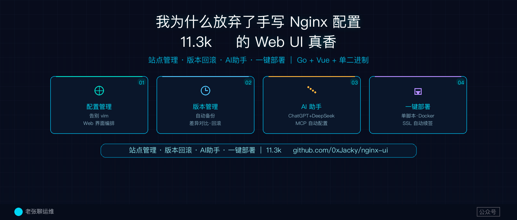 告别命令行！这个 Nginx Web UI 开源项目，11.3k Star，运维人必备